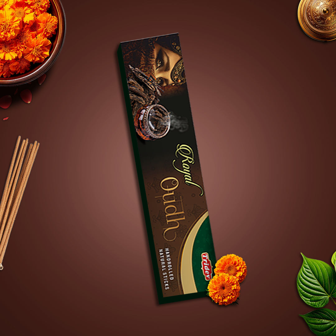 ROYAL OUDH AGARBATTI 12 PACKS OF 28 GMS X 180 EACH – Tridev