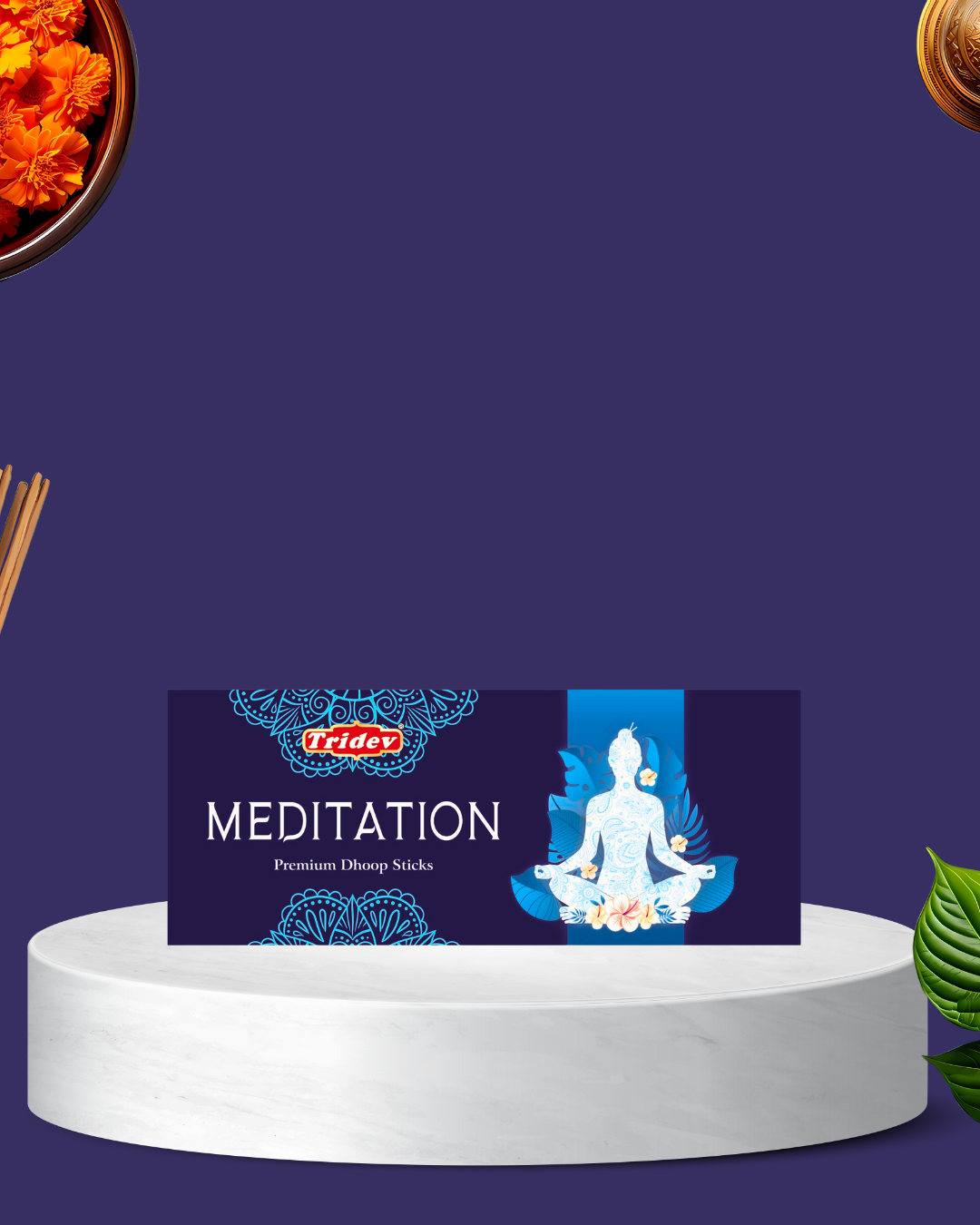 PREMIUM MEDITATION DHOOP STICKS 12 PACKS OF 50 GMS X 100 EACH