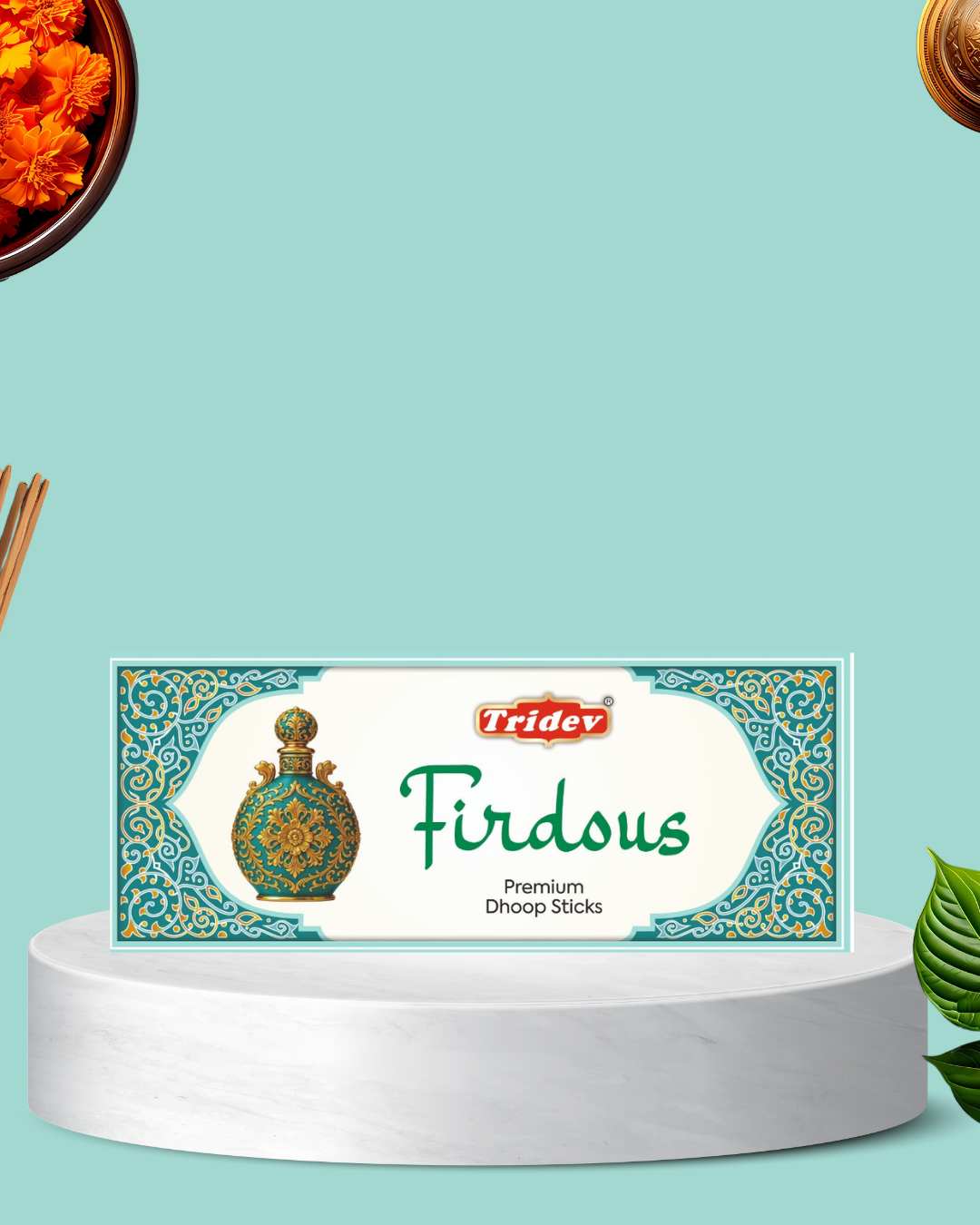 FIRDOUS PREMIUM DHOOP STICKS 12 PACKS OF 50 GMS X 100 EACH