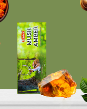 MUSK AMBER PREMIUM DHOOP STICKS 12 PACKS OF 50 GMS X 100 EACH