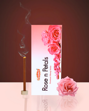 ROSE N PETALS PREMIUM DHOOP STICKS 12 PACKS OF 50 GMS X 100 EACH
