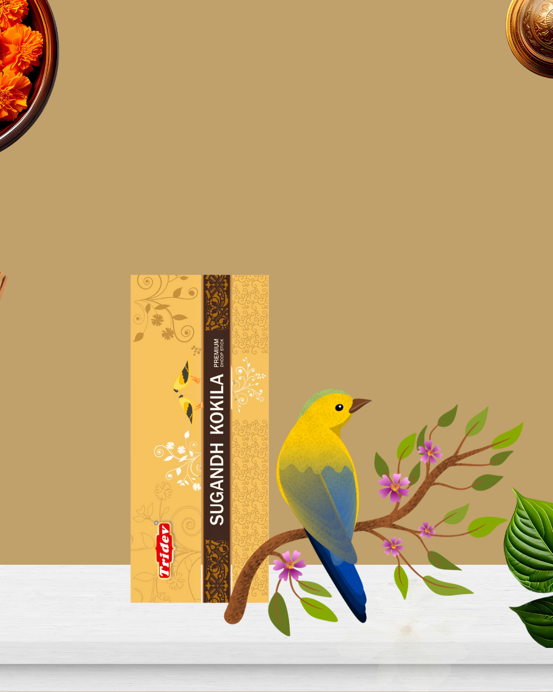 SUGANDH KOKILA PREMIUM DHOOP STICKS 12 PACKS OF 50 GMS X 100 EACH