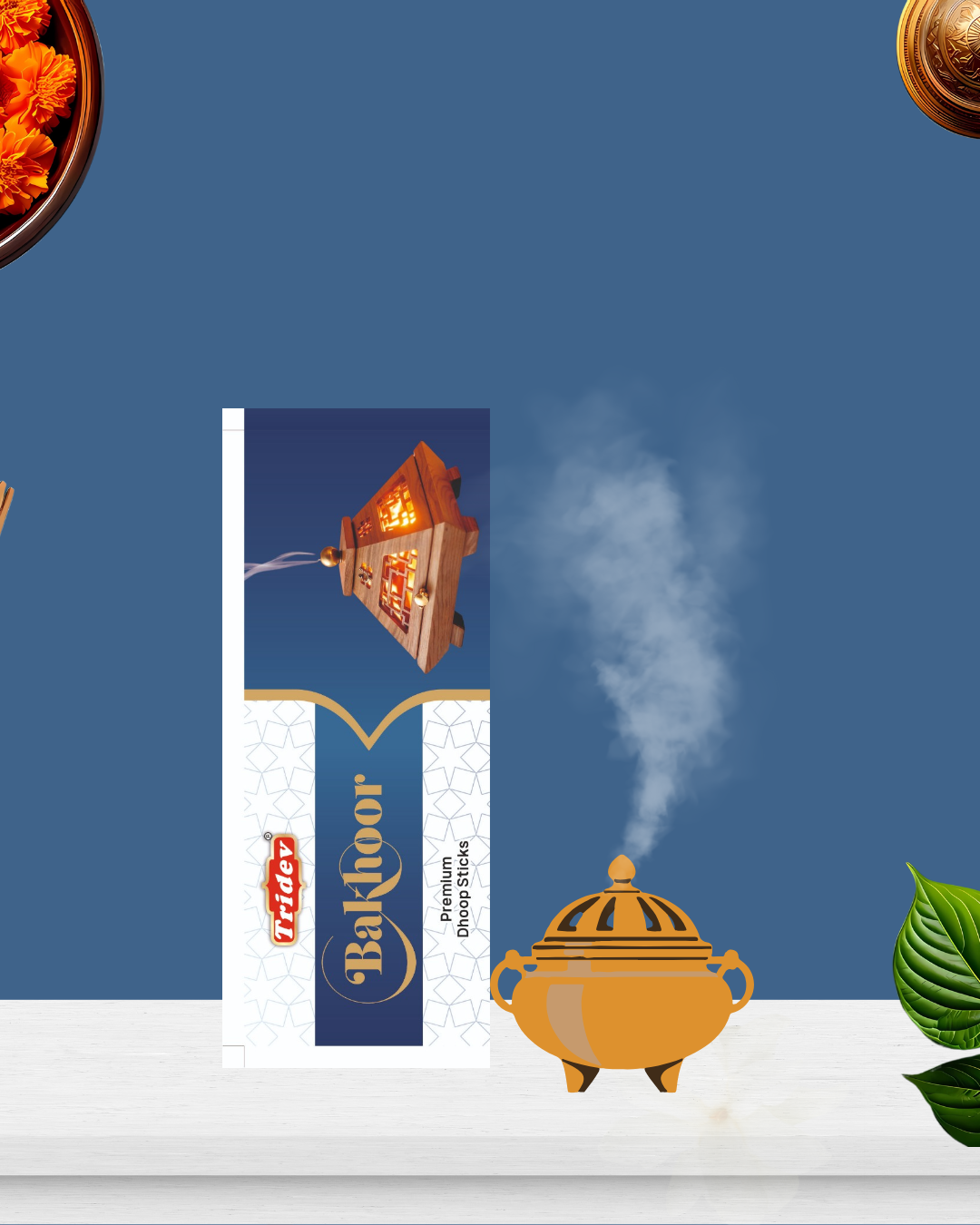 BAKHOOR PREMIUM DHOOP STICKS 12 PACKS OF 50 GMS X 100 EACH