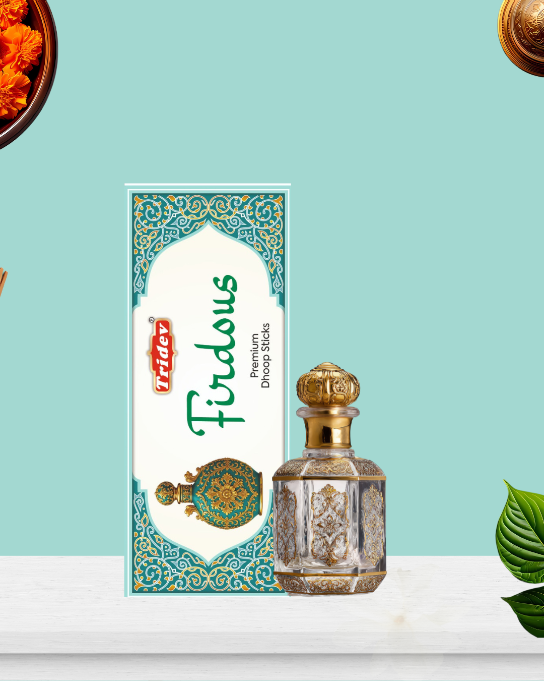 FIRDOUS PREMIUM DHOOP STICKS 12 PACKS OF 50 GMS X 100 EACH