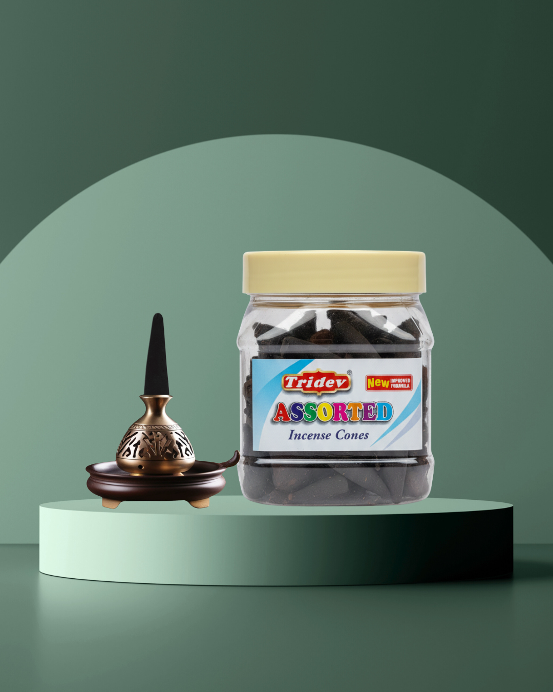 Assorted Incense Cones (Jar Pack)