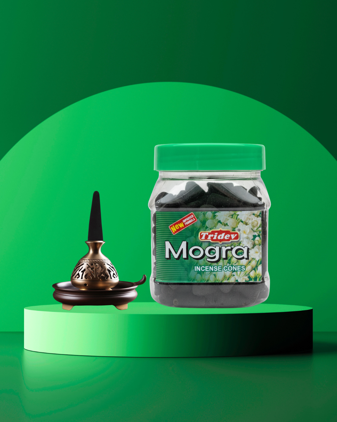 Mogra Incense Cones (Jar Pack)