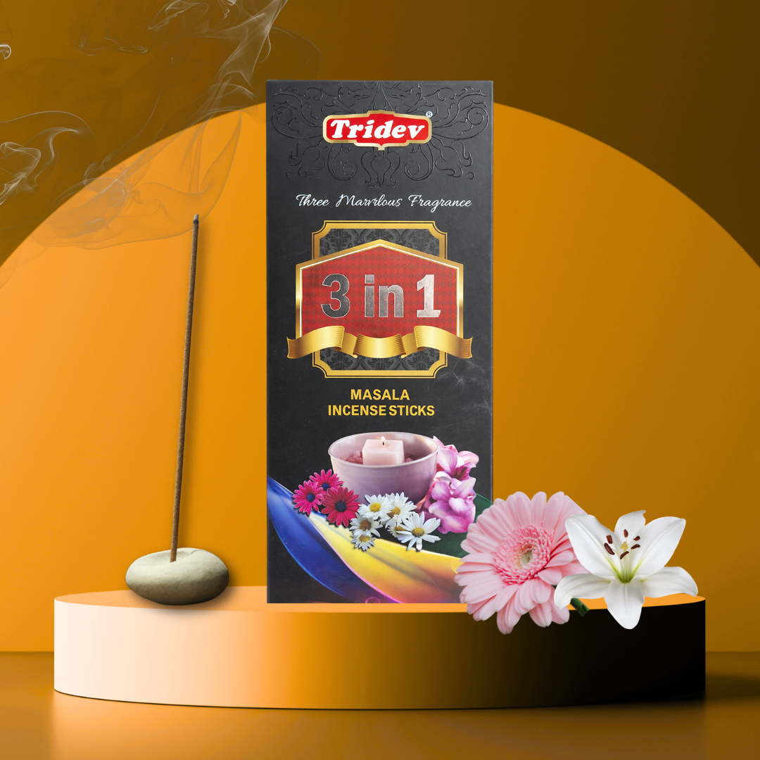 3 in 1 Masala Incense Sticks – Tridev